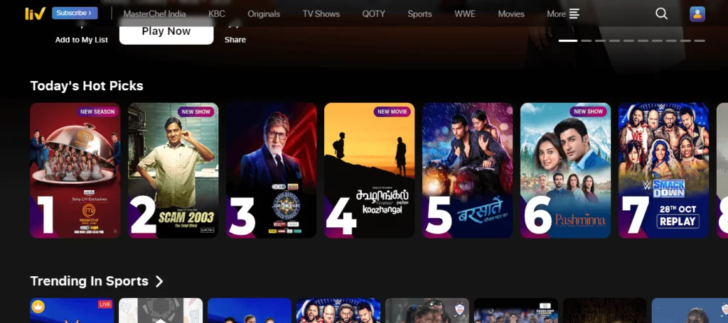SONY Liv