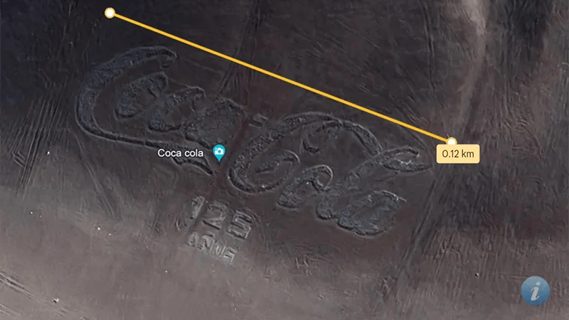 18 Amazing and Mysterious Locations on Google Earth (with coordinates) 13 Biggest Coca Cola Logo Ad