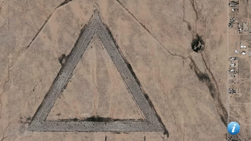 18 Amazing and Mysterious Locations on Google Earth (with coordinates) 11 Giant Air Force Base Triangle