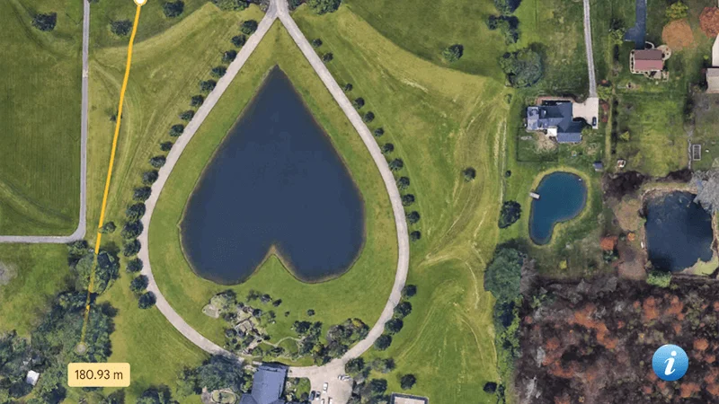 18 Amazing and Mysterious Locations on Google Earth (with coordinates) 4 Heart-Shaped Lake