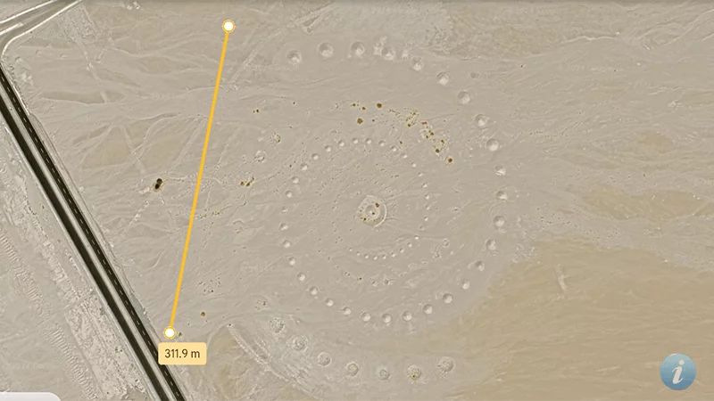 18 Amazing and Mysterious Locations on Google Earth (with coordinates) 3 Mysterious Desert Circle Pattern