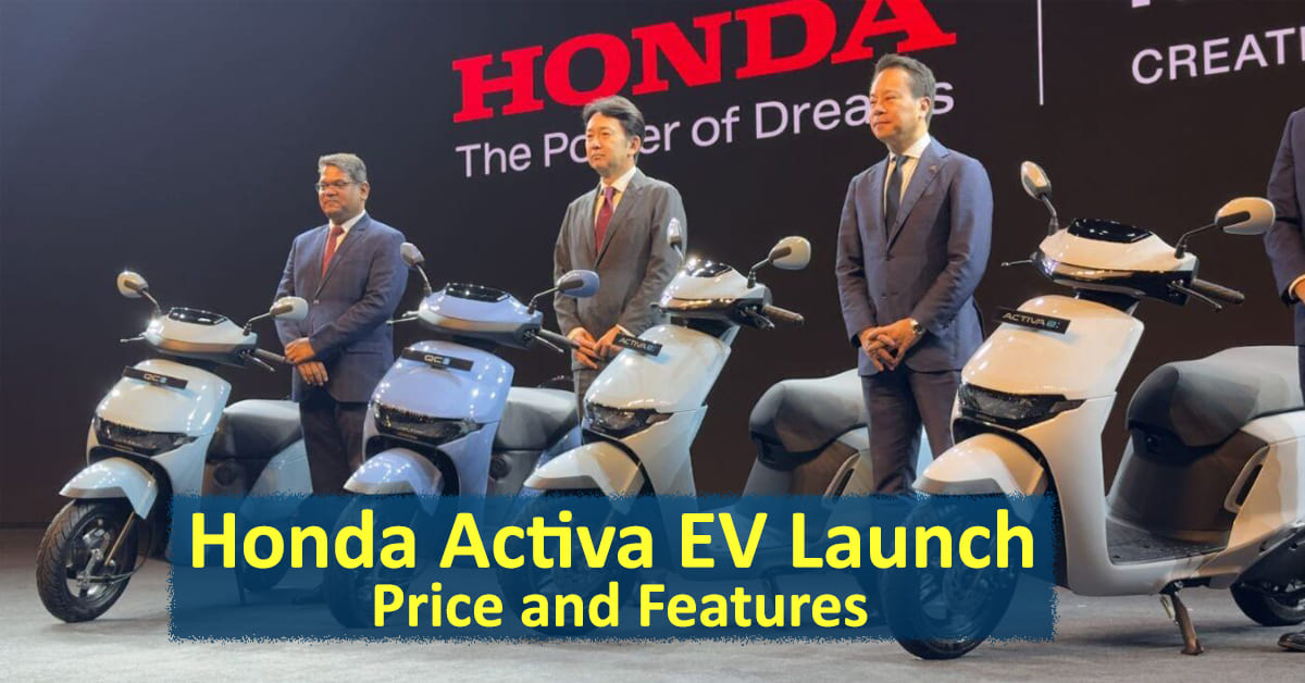 Honda Activa EV Launch: Electric Activa Scooter Price and Features 1 Honda Activa EV Launch