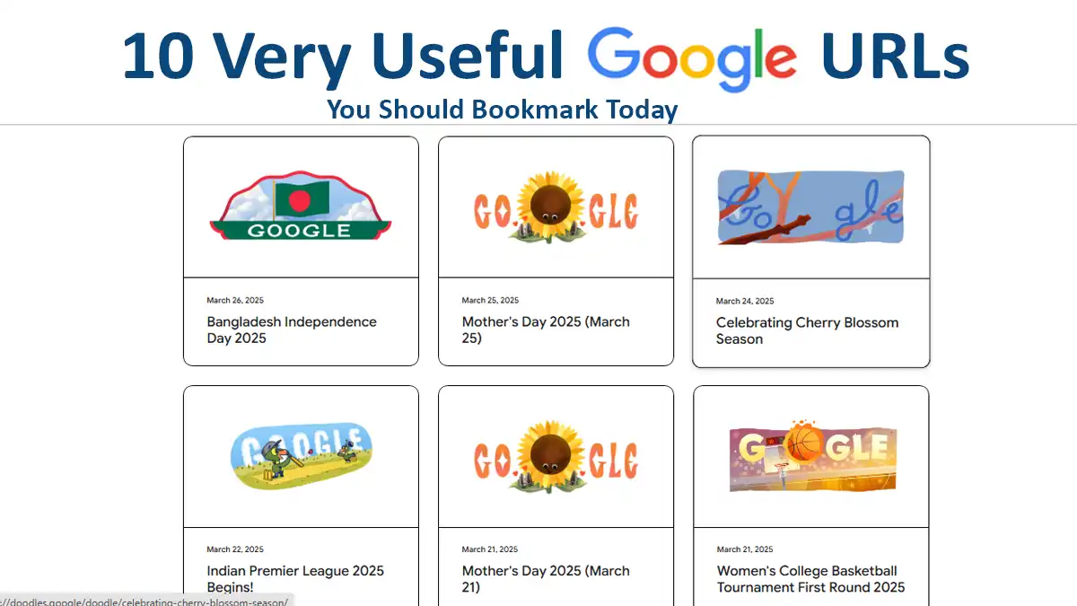 10 Very Useful Google URLs