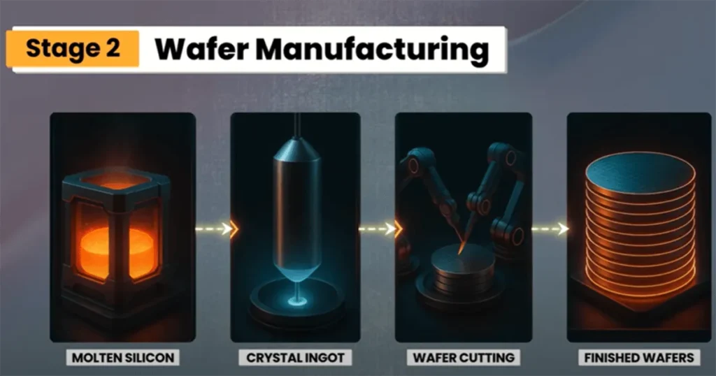 India's Semiconductor Sector: A Deep Dive into Key Companies 2 Semiconductor Wafer Manufacturing